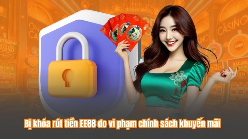 Bị khóa rút tiền EE88 do vi phạm chính sách khuyến mãi