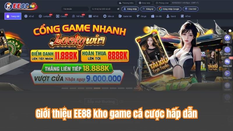 Giới thiệu EE88 kho game cá cược hấp dẫn